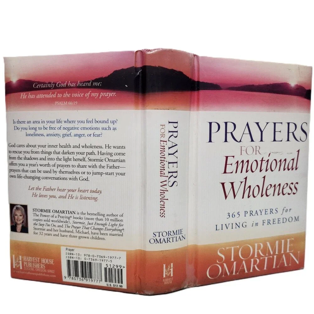Prayers for Emotional Wholeness 365 Prayers for Living in Freedom HC by Omartian